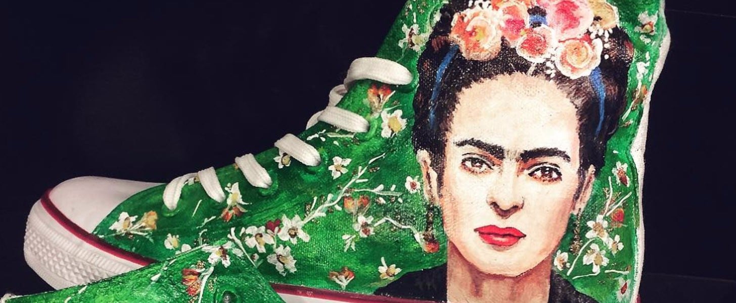 frida kahlo converse sneakers