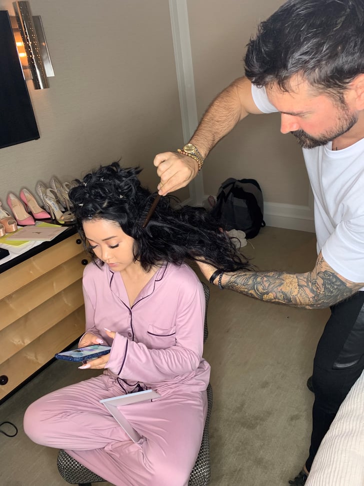 Brushing Out the Curls | Lana Condor's Makeup and Hair at Met Gala 2019