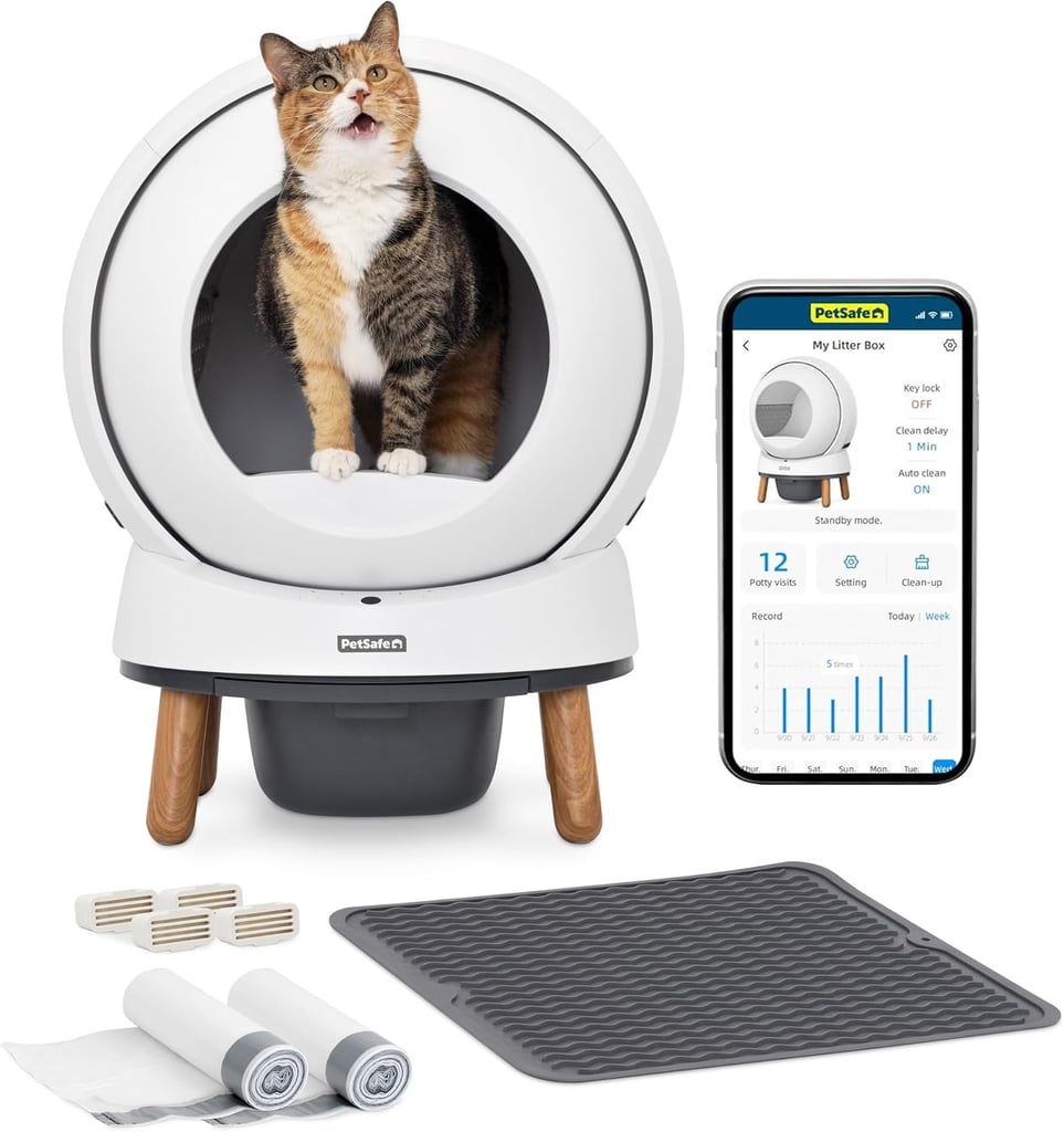 PetSafe ScoopFree SmartSpin Self-Cleaning Litter Box ($355, originally $450)
Looking to go hands free when cleaning up after your cat? This litter box automatically spins to clean itself. Complete with a SmartSpin litter box, a litter mat, 50 bin liners, and four deodorizers, this bundle sets you (and your pet) up for easy bathroom maintenance.