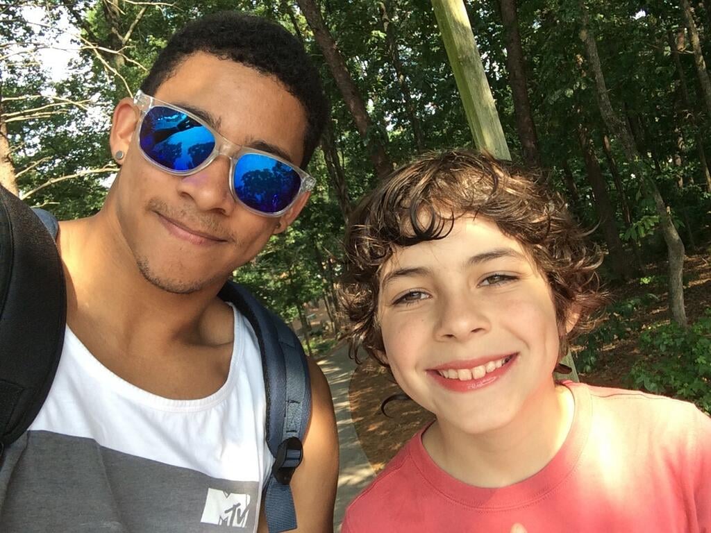 Keiynan Lonsdale (Uriah) and Emjay went cherry-picking in Georgia together.