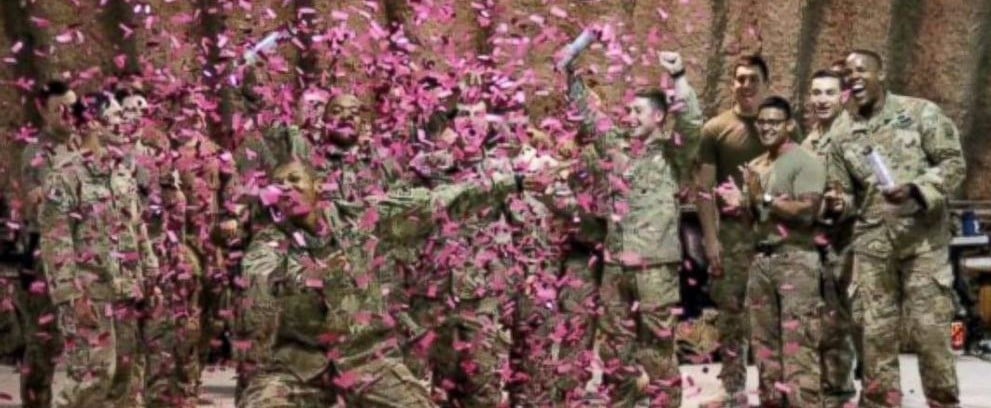 Gender Reveal For Fallen Soldier's Baby