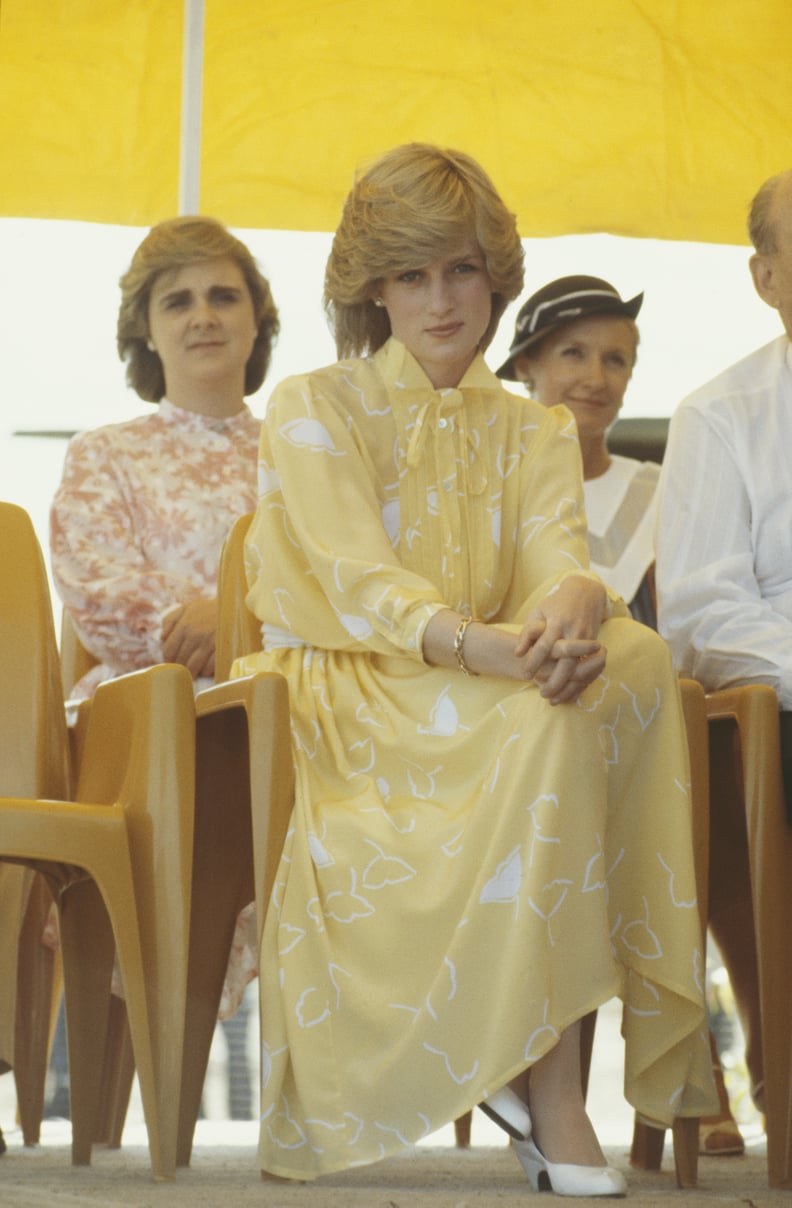 戴安娜王妃在艾丽斯斯普林斯,澳大利亚,1983年3月