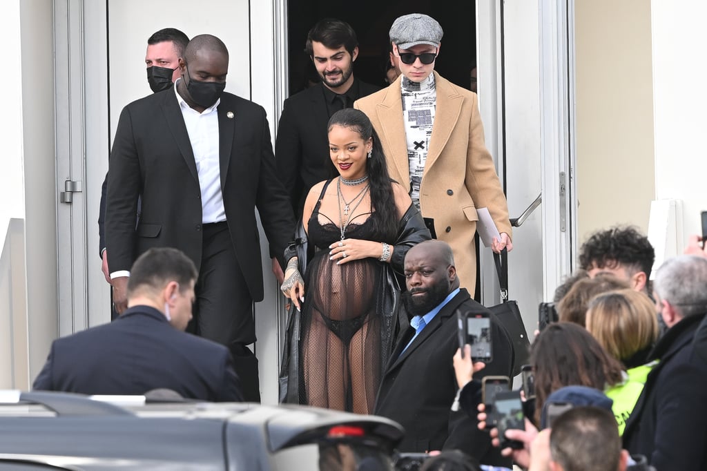 Rihanna Leaving Dior's Fall 2022 Runway Show