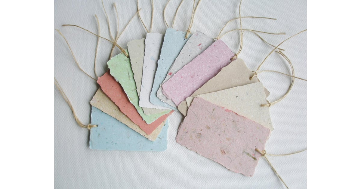 Handmade Recycled Paper Tags Best Handmade Gifts From Etsy POPSUGAR