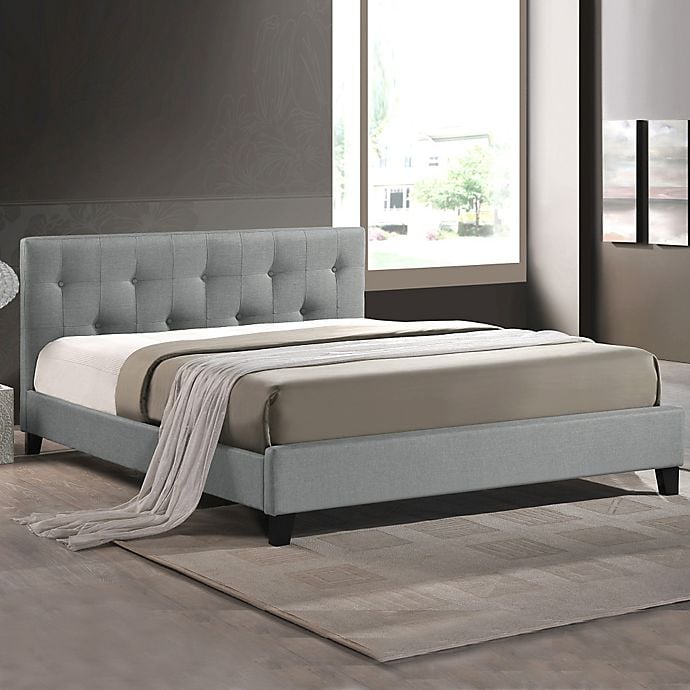 Annette Designer Bed With Upholstered Headboard