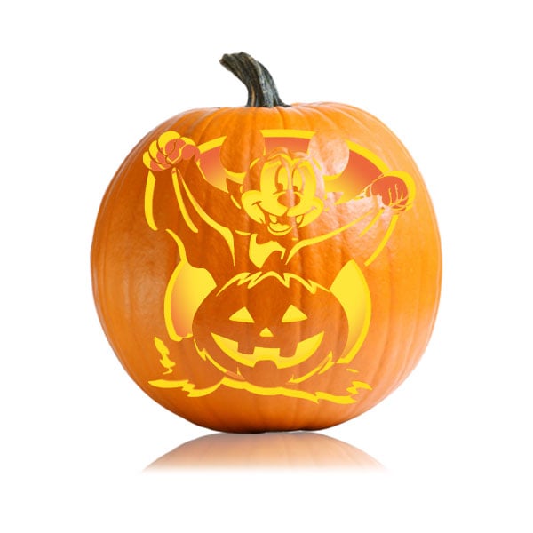 Vampire Mickey | Cartoon Character Pumpkin Carving Ideas For Kids ...