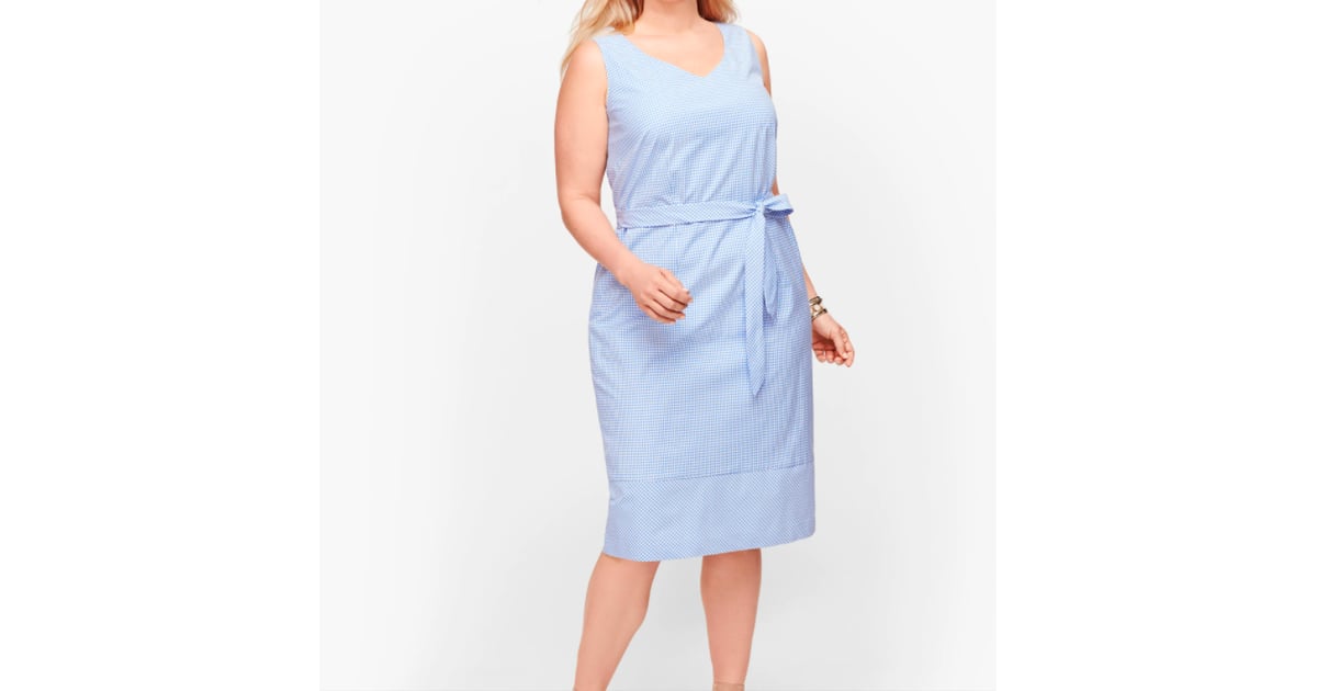 gingham sheath dress