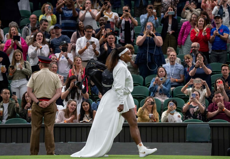 Serena Williams Elegantly Stepped Onto the 2021 Wimbledon Court in This Ethereal White Dress