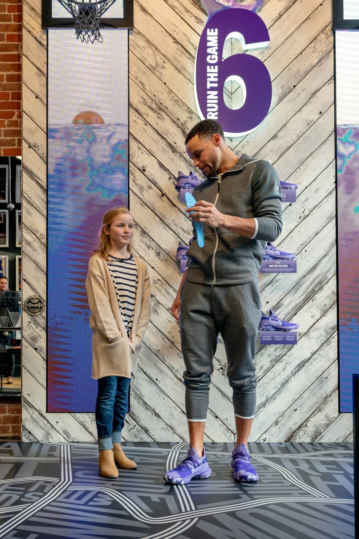 steph curry purple sneakers