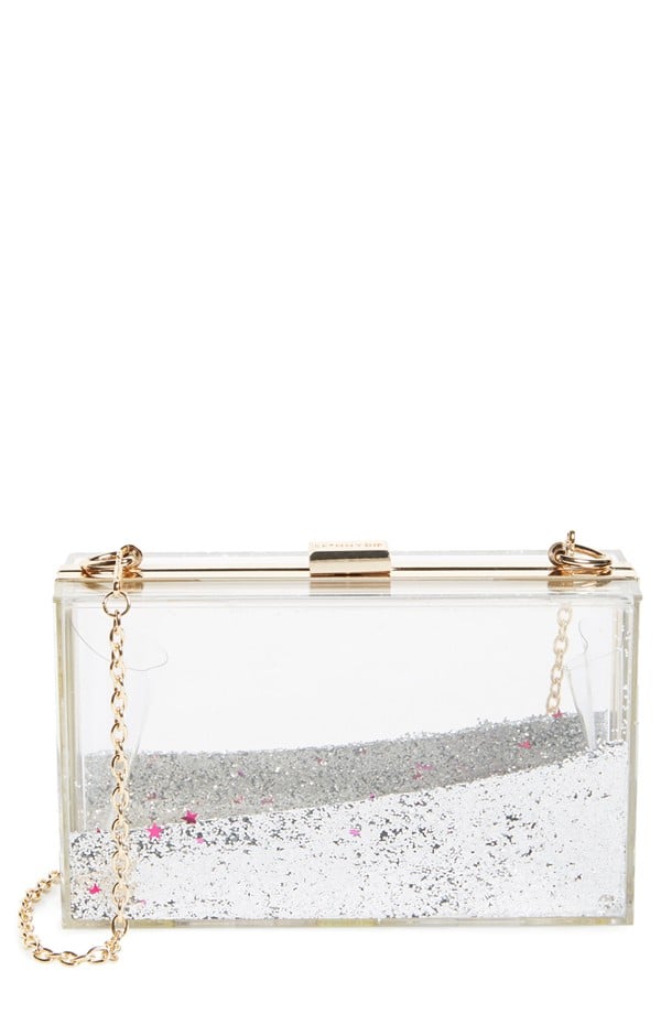 passen Middel Lengtegraad Skinnydip Silver Glitter Liquid Clutch ($80) | Emma Watson's Sparkly  Handbag Is So Brilliant, We Wish It'd Apparate Into Our Closets | POPSUGAR  Fashion Photo 18