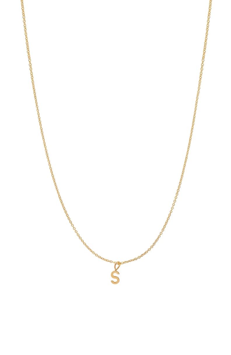 A Personalized Piece: BYCHARI Initial Pendant Necklace