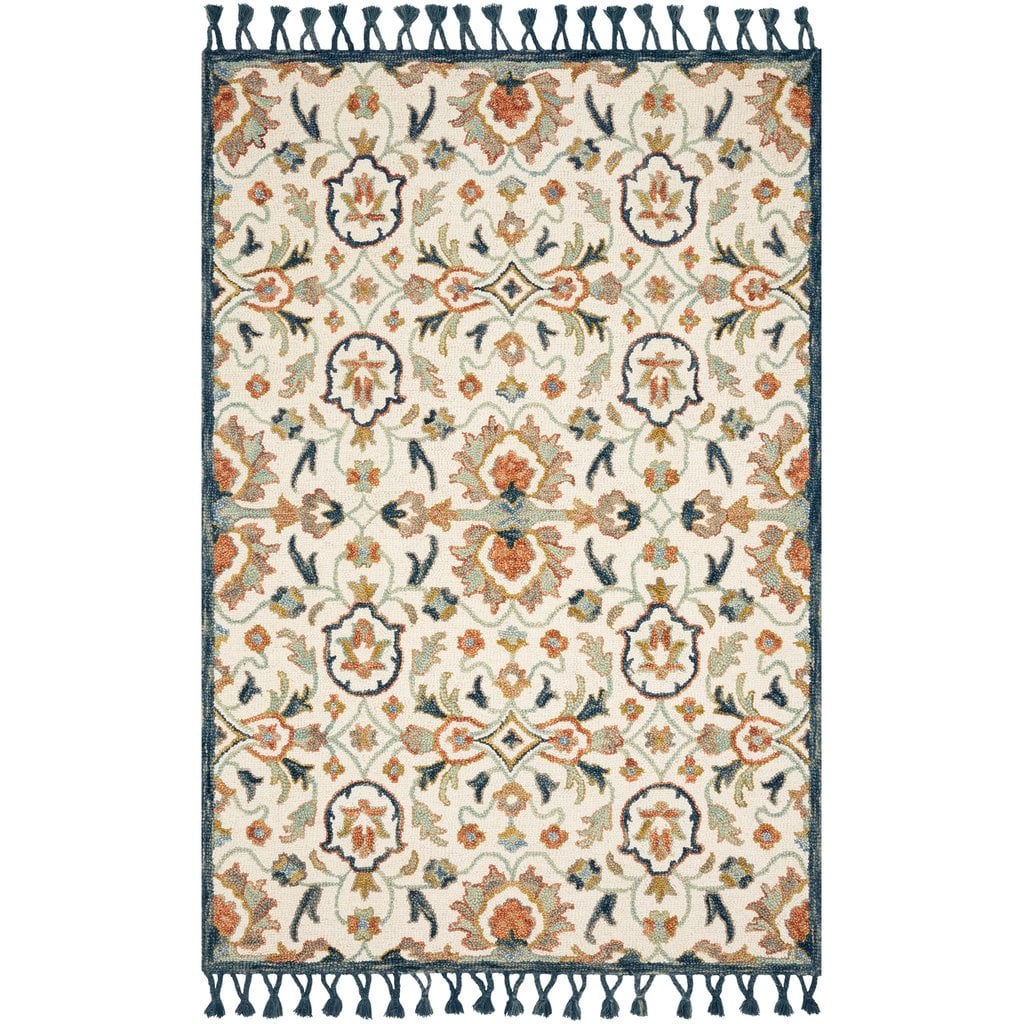 Kasuri Ivory Multi Rug