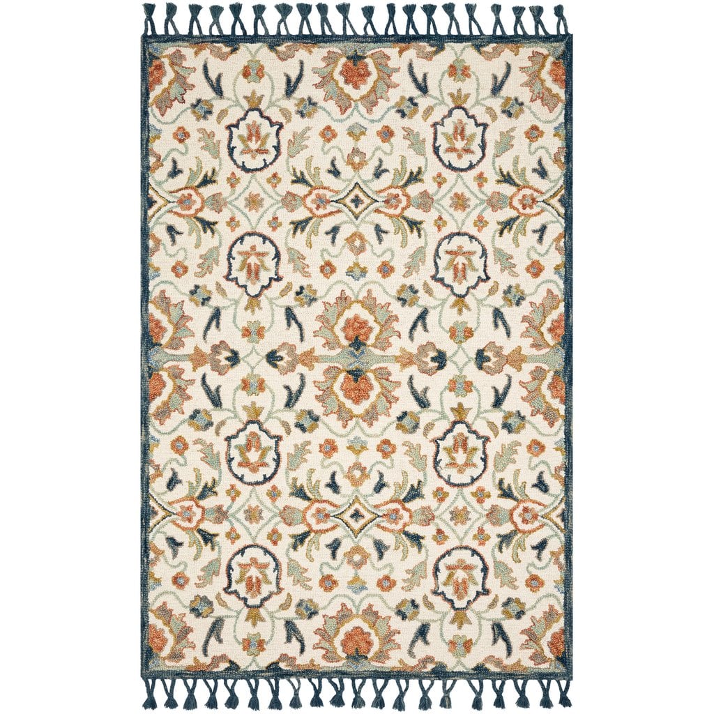 Kasuri Ivory Multi Rug