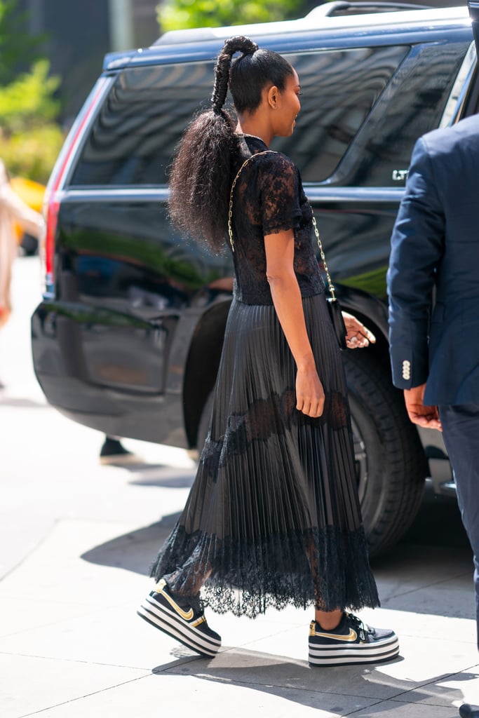 Gabrielle Union With Long Hair Last Month