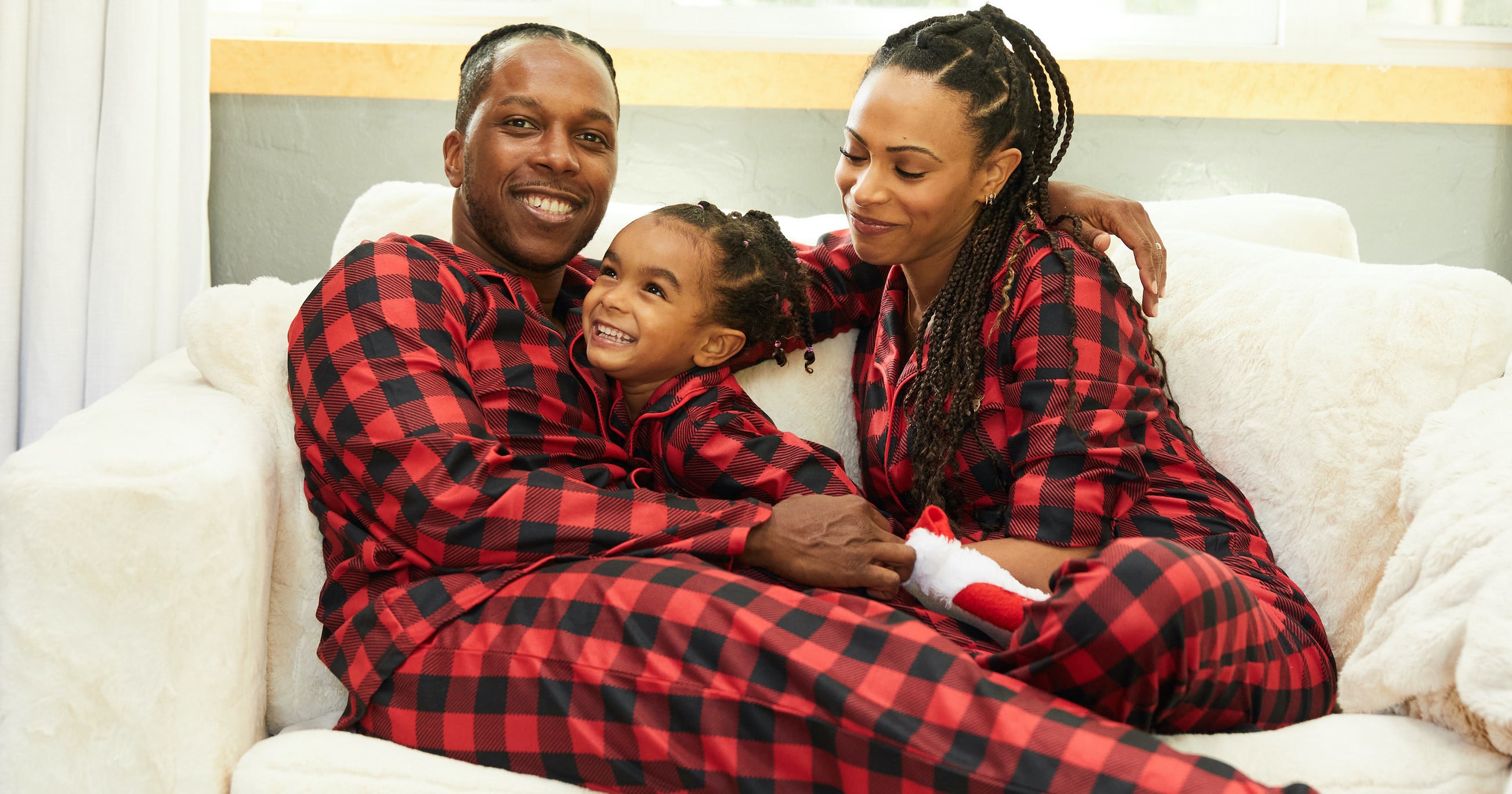 Leslie Odom Jr. and Nicolette Robinson on Holiday Traditions POPSUGAR Family