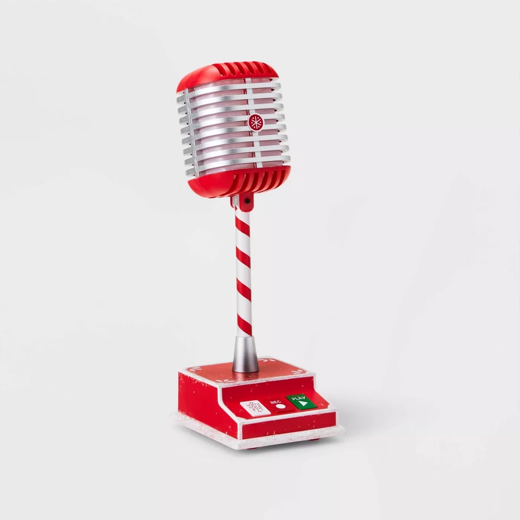 Animated Talking Microphone Decorative Figurine