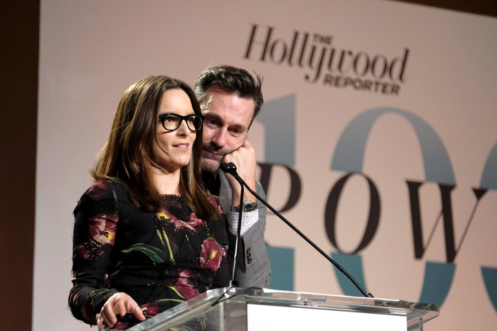 Tina Fey and Jon Hamm at THR Women in Entertainment 2016