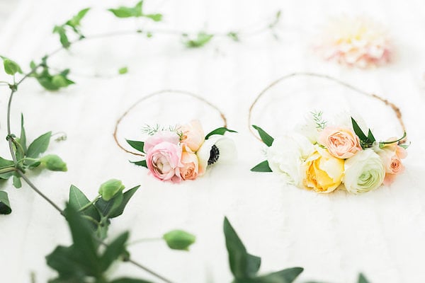 Flower Crown Newborn Photo Shoot