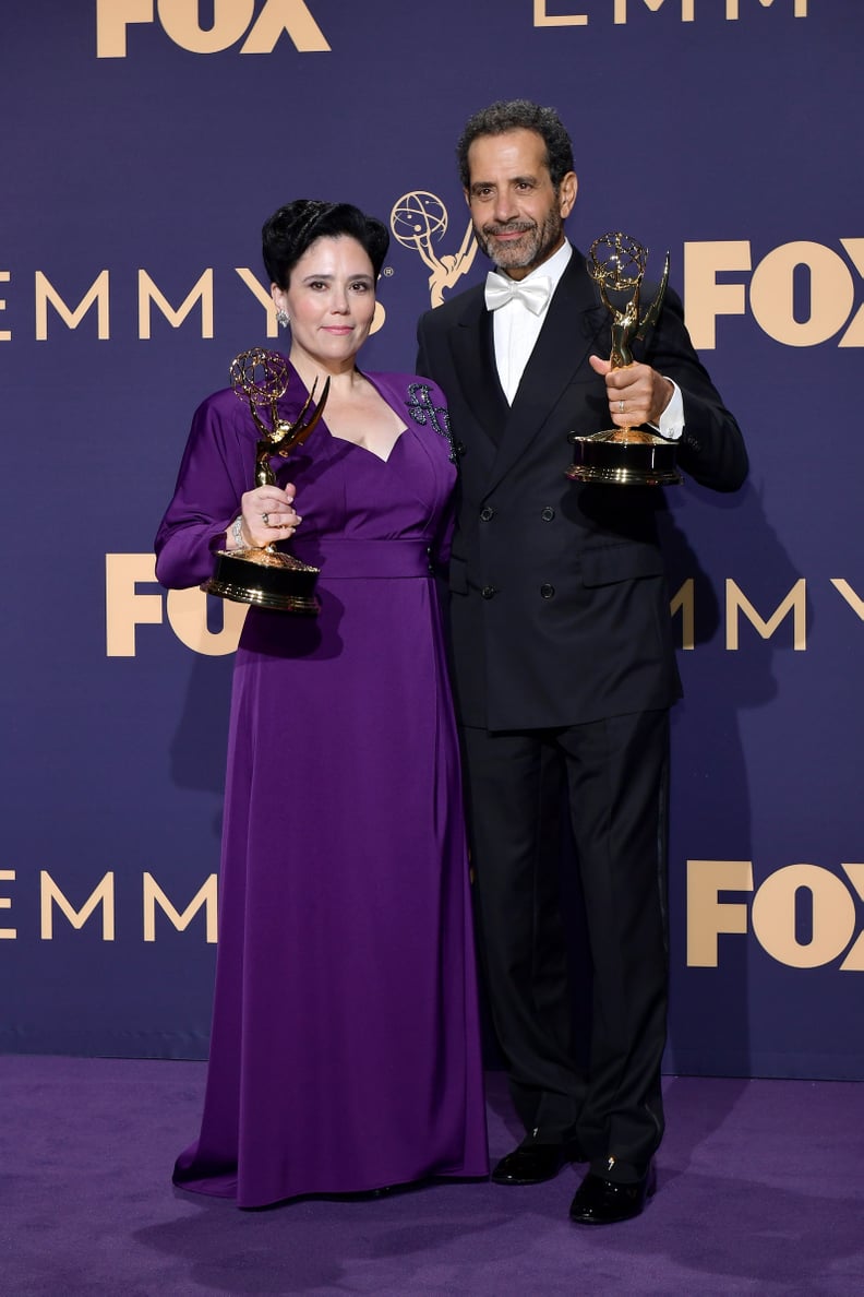 Alex Borstein and Tony Shalhoub at the 2019 Emmys