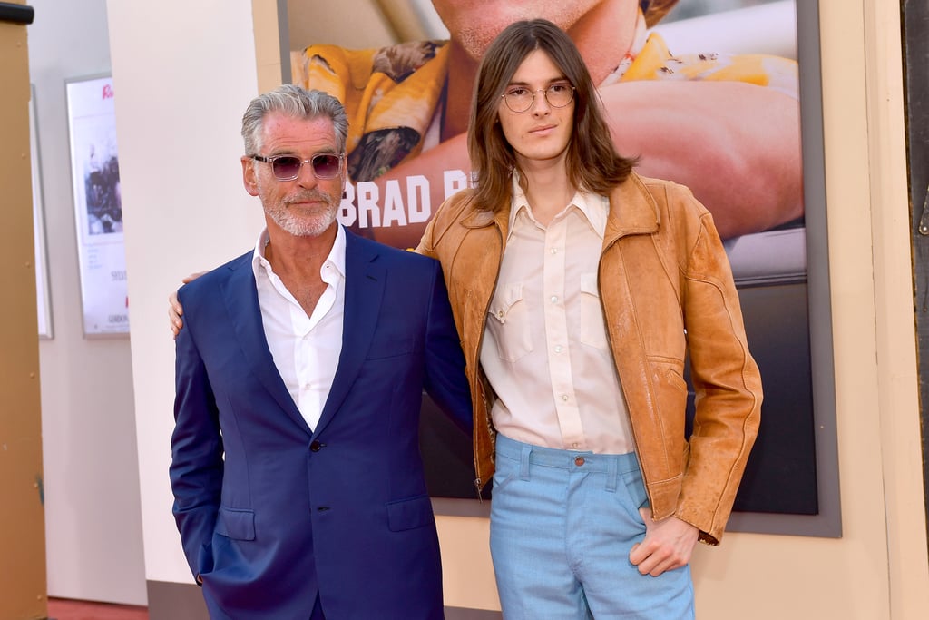 Pierce Brosnan and Dylan Brosnan at the Once Upon a Time in Hollywood LA premiere.