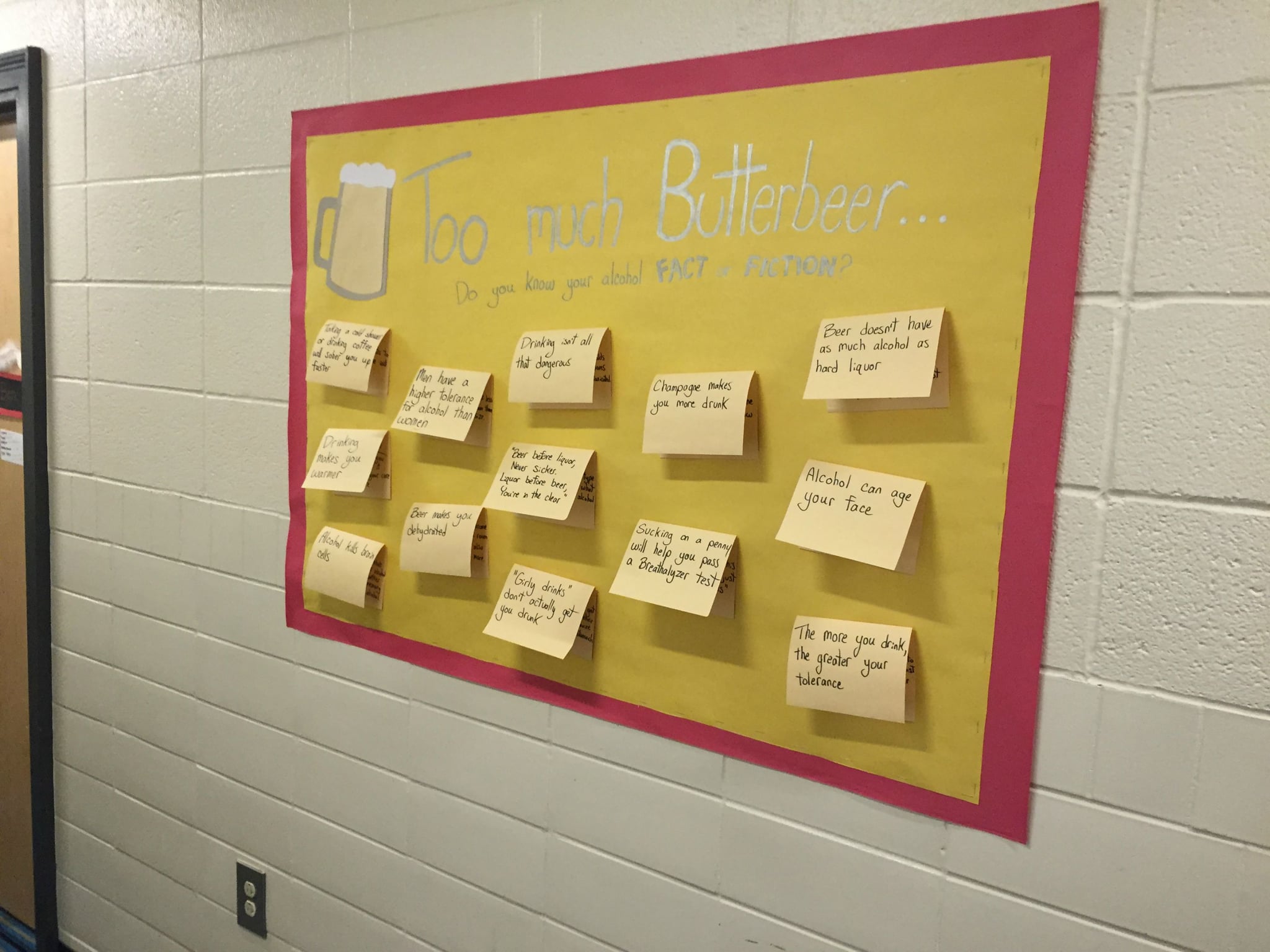 One Of The Mandatory Educational Bulletin Boards Over The Fun Facts This Harry Potter Inspired Residence Hall Is The Coolest Thing We Ve Ever Seen Popsugar Smart Living Photo 13