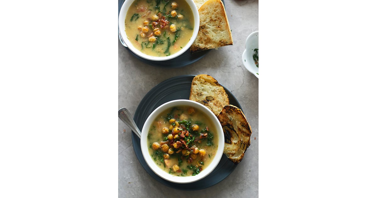 Chickpea Soup With Kale and Bacon Fast and Easy GlutenFree Dinner