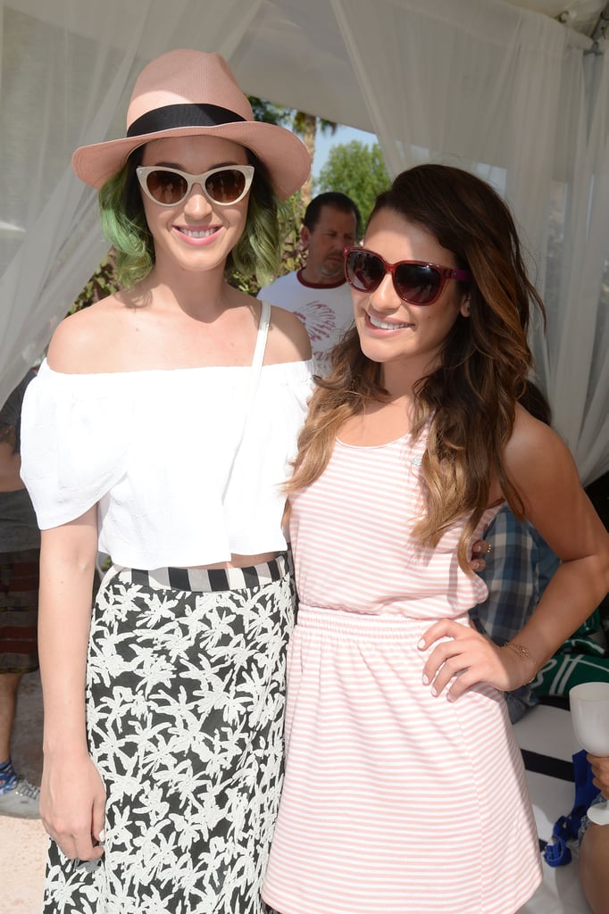 Katy Perry and Lea Michele linked up.