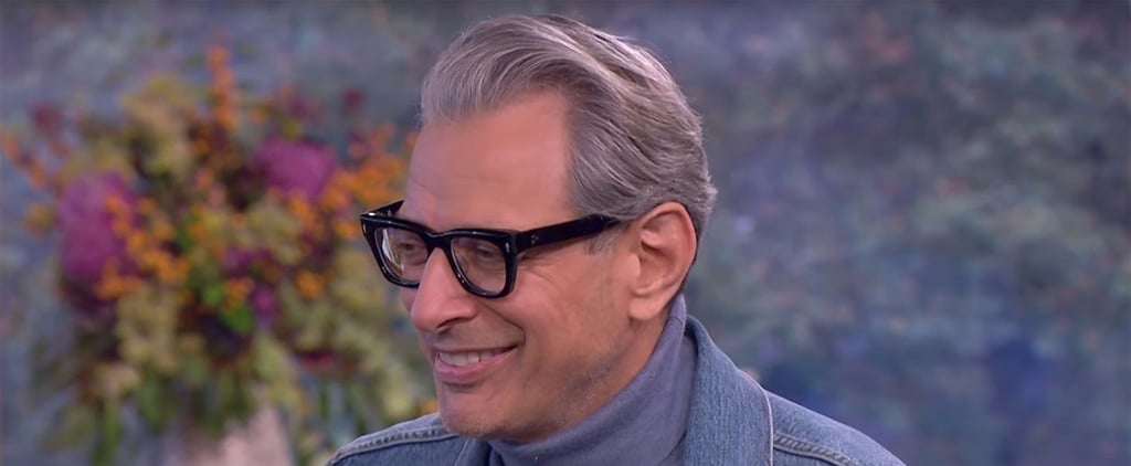 Jeff Goldblum Flirting With TV Reporter Video
