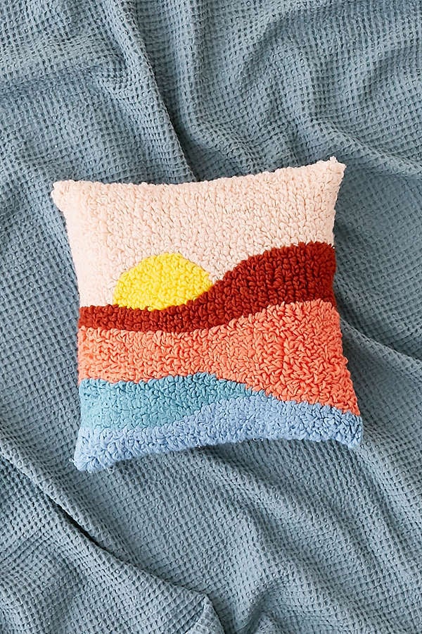 Urban Outfitters Sunset Shag Throw Pillow