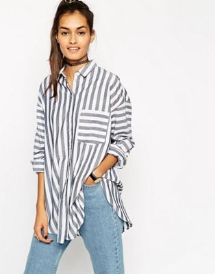 Asos Oversized Stripe Shirt