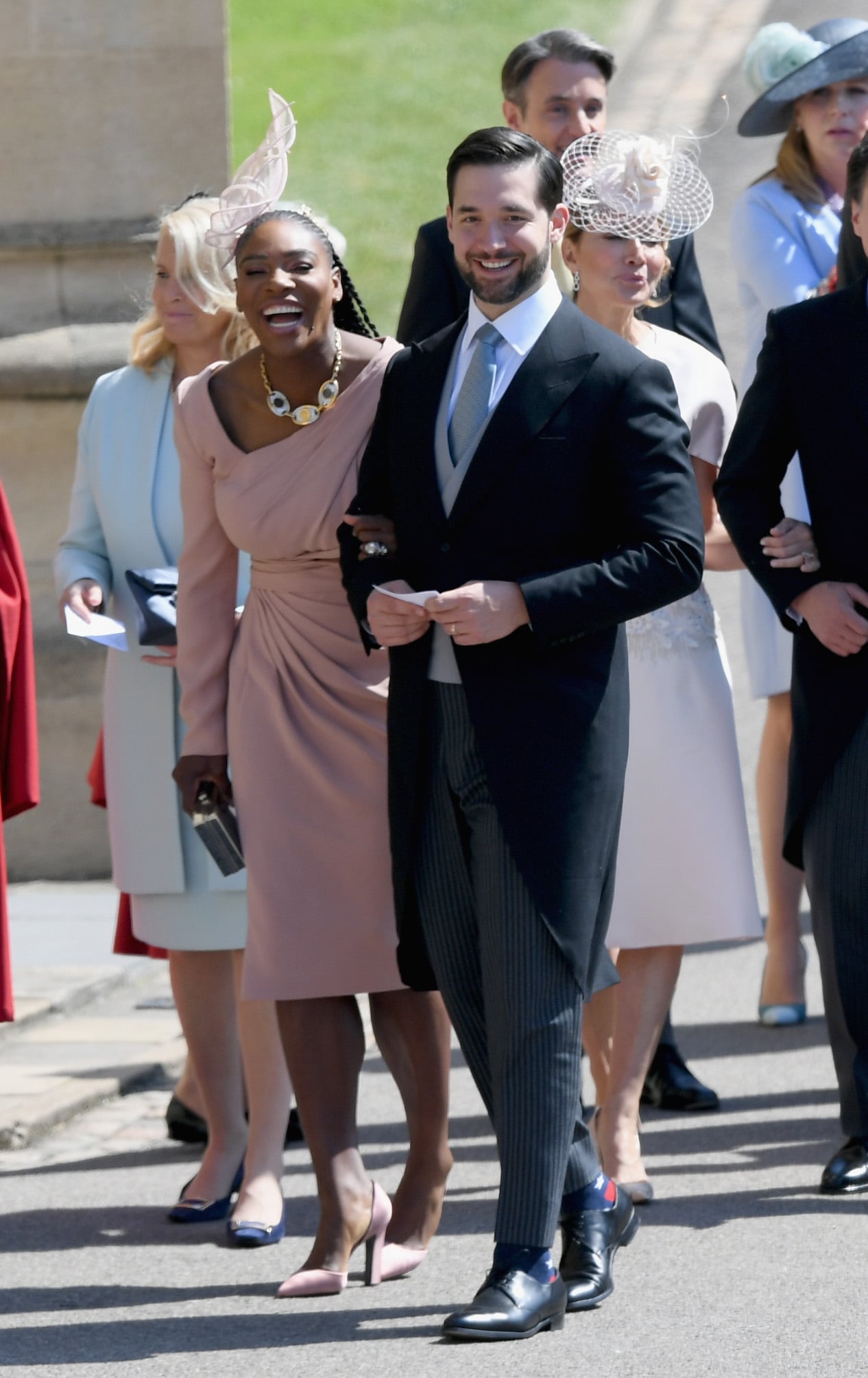 Serena Williams And Alexis Ohanian See All The Star Studded Arrivals At Prince Harry And Meghan Markle S Wedding Popsugar Celebrity Photo 13