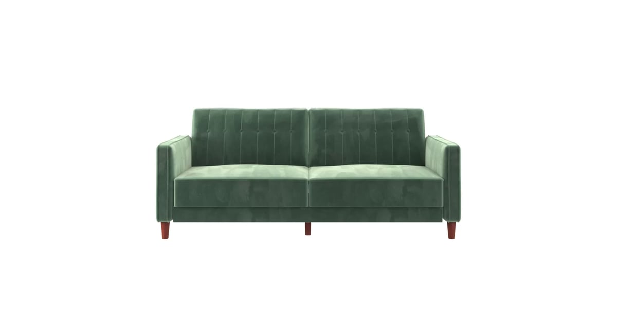 Nia Velvet 81.5" Square Arm Sleeper The Best Home Products on Sale