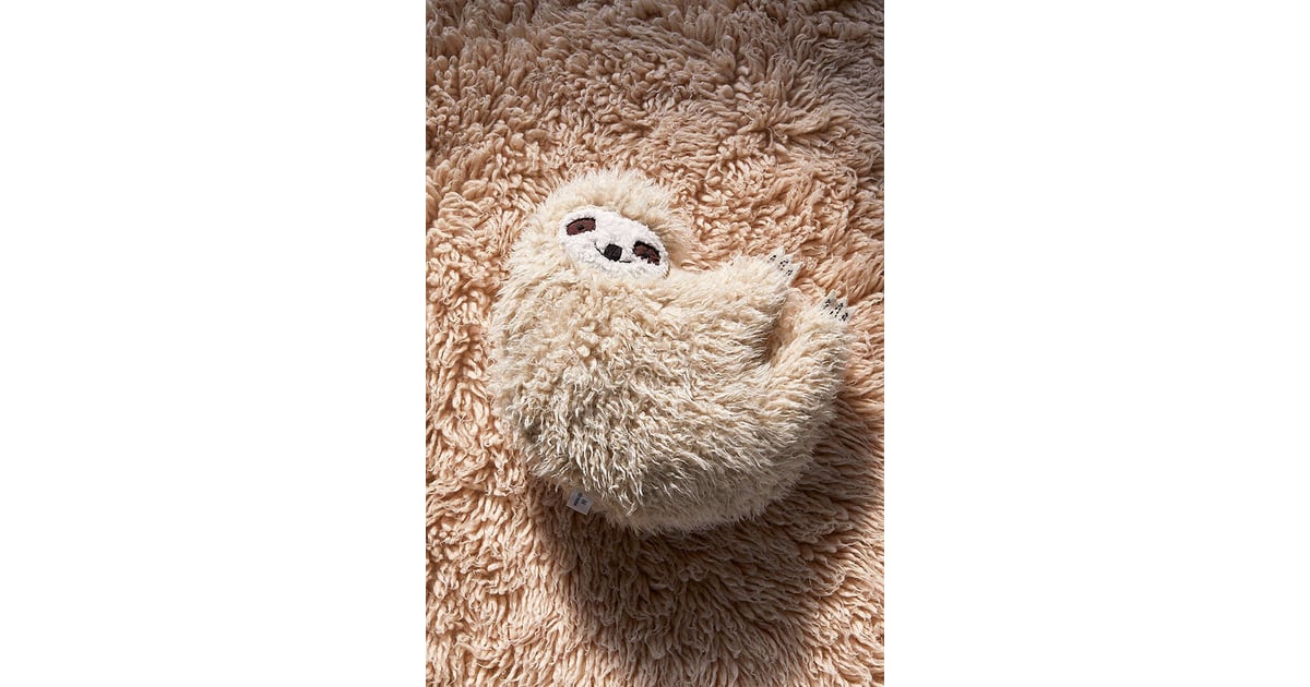 furry sloth pillow