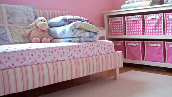 Upcycle Your Crib Mattress Into an Upholstered Toddler Bed