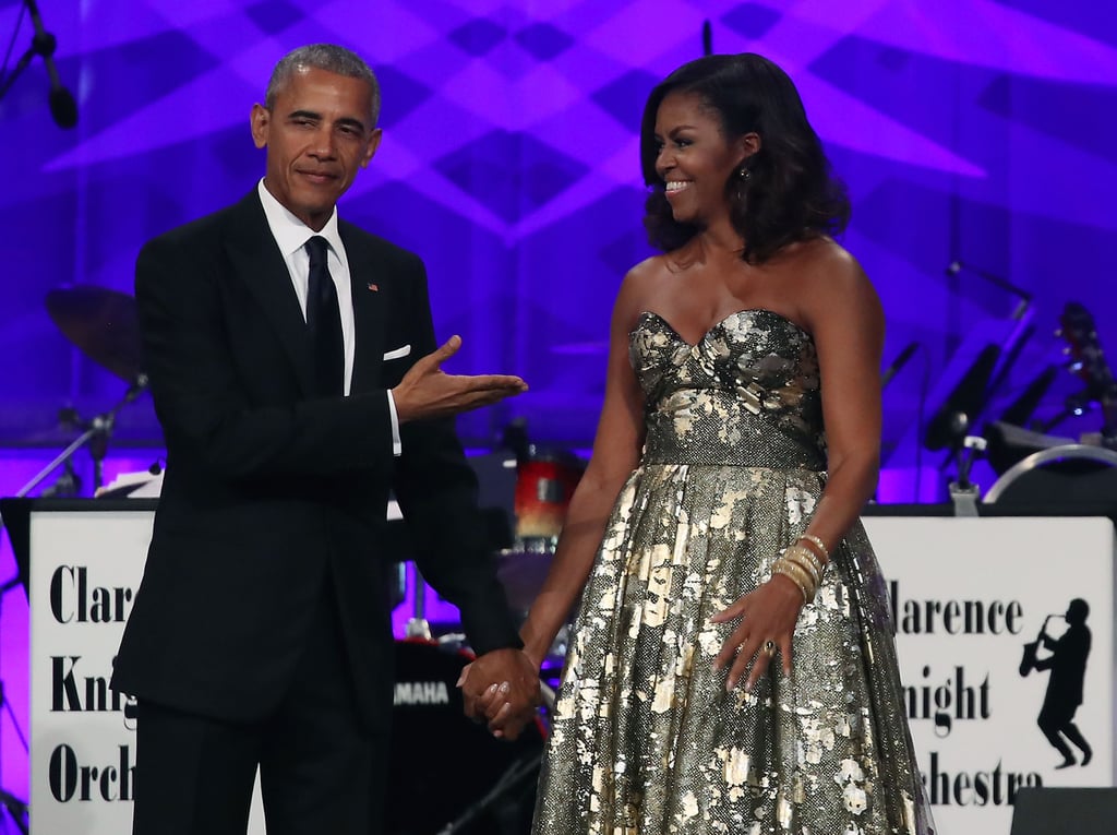 Barack and Michelle Obama at Black Caucus Awards Dinner 2016