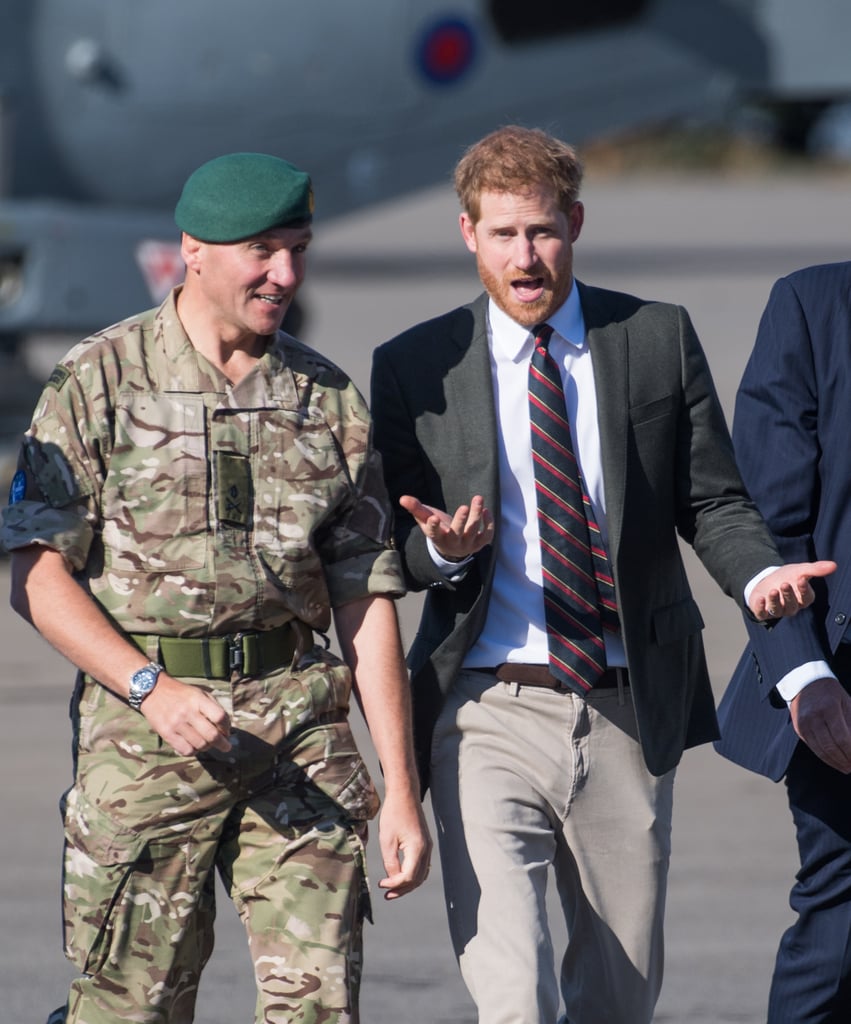 Prince Harry Visits the Royal Marines September 2018