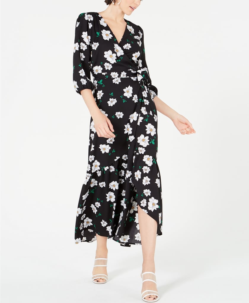 Bar III Ruffled Maxi Wrap Dress