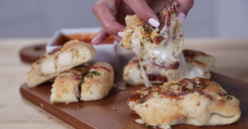 Chicken-Stuffed Cheesy Garlic Bread