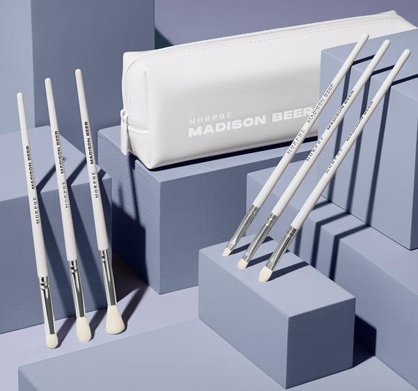 Madison Beer Collection Channel Surfing 6-Piece Brush Set + Bag