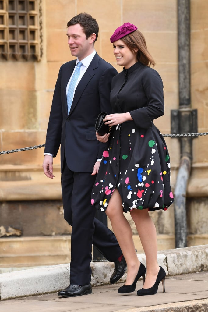 Princess Eugenie's Paint Splatter Coat Easter 2018