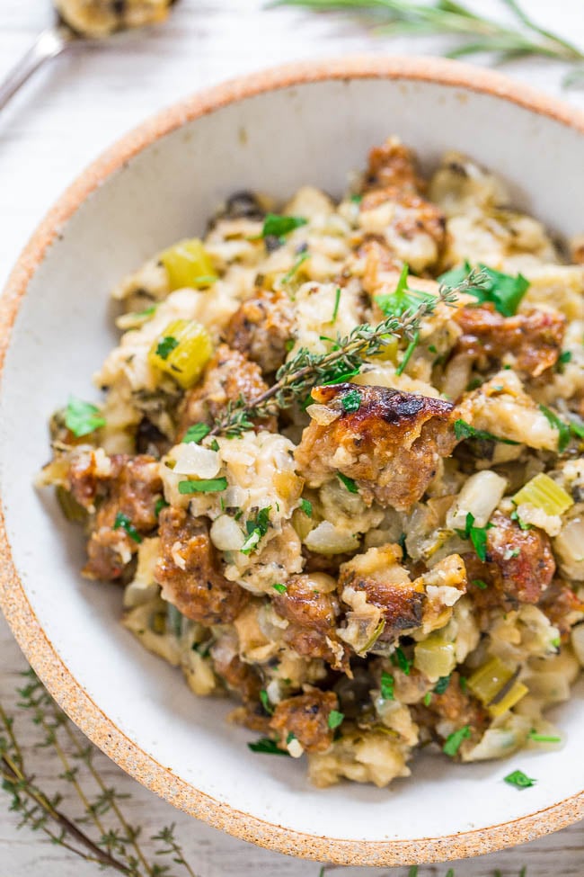 Slow-Cooker Sausage Stuffing