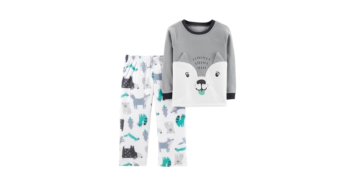 carter's white christmas pajamas