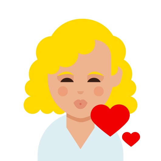 Curly Hair Emoji