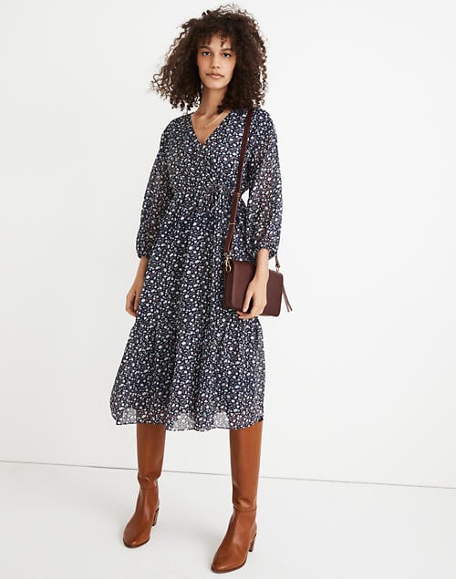 Tie-Waist Midi Dress