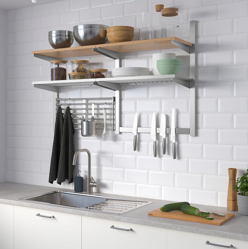 Kungsfors Wall Storage With Grid and Knife Rack
