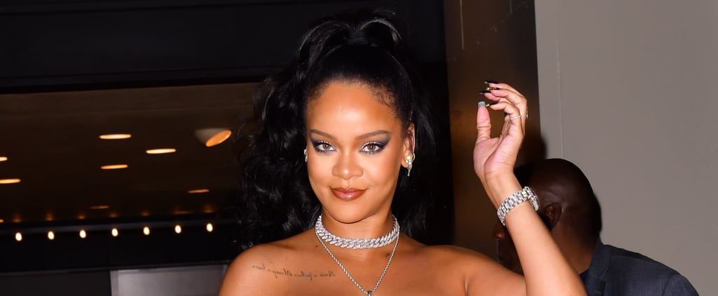 Rihanna's Black and Gold Drip Nail Polish
