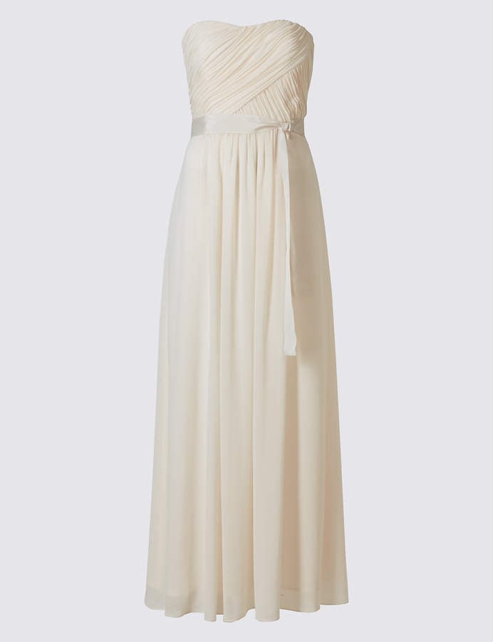 M&S Collection Detachable Straps Pleated Maxi Dress