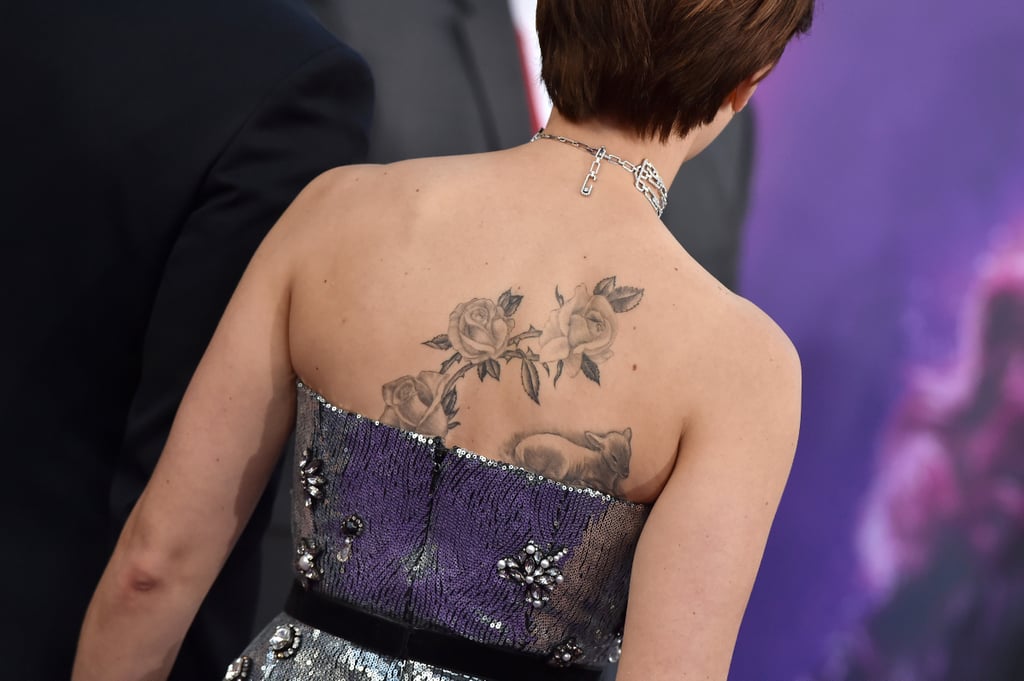 Scarlett Johansson's Back Tattoo