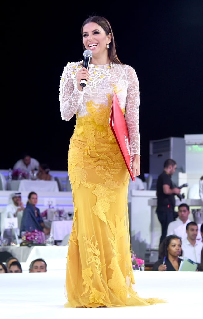 Eva Longoria dazzled at the Global Gift Gala during the Dubai International Film Festival on Sunday.