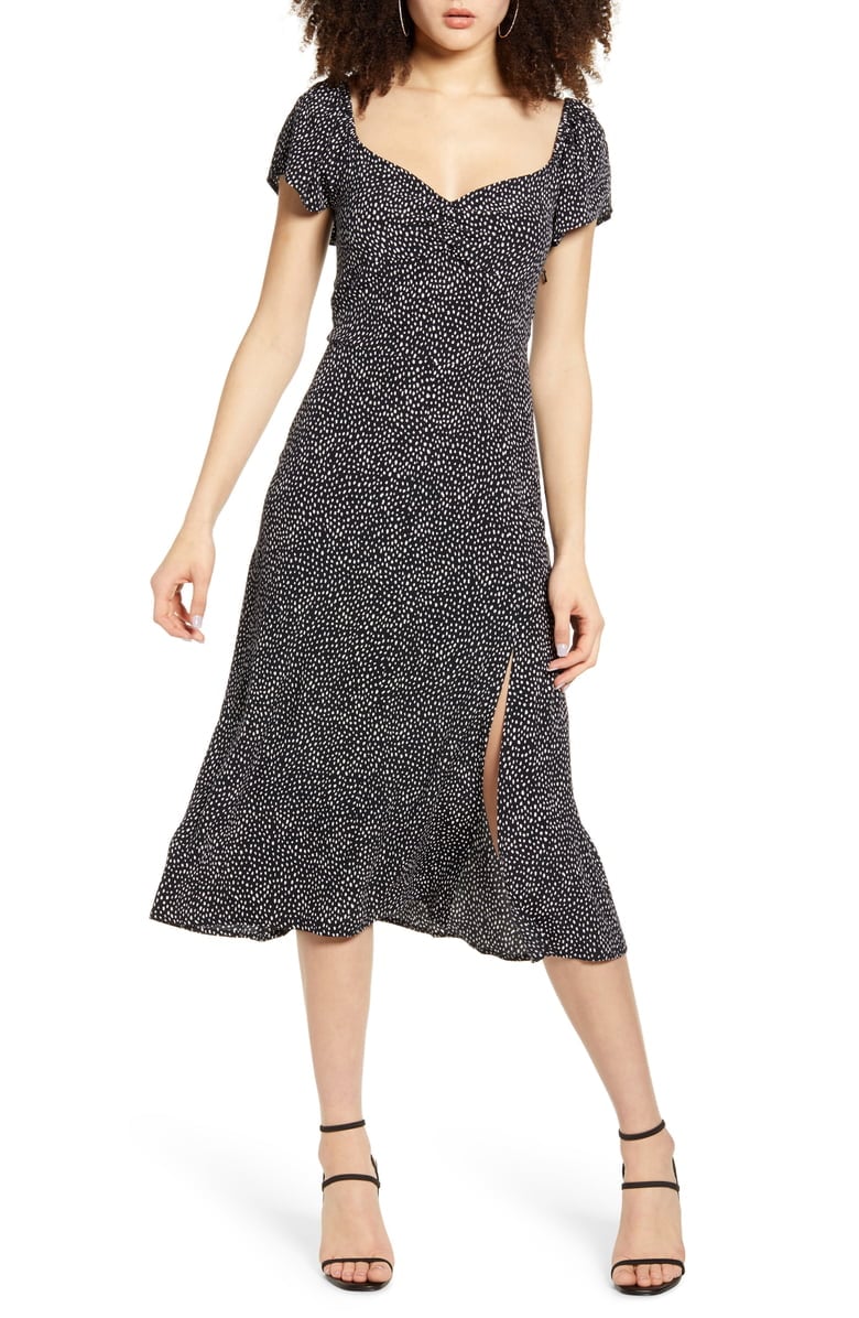 Leith floral clearance midi dress
